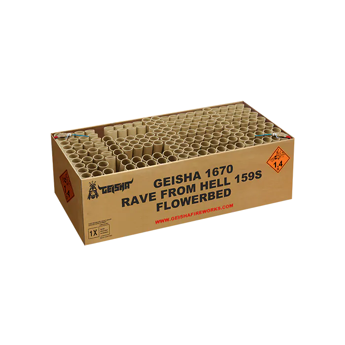 RAVE FROM HELL 159 SHOTS FLOWERBED